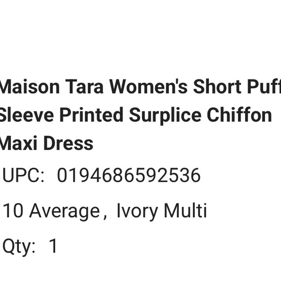 🆕️Maison Tara Abstract Floral Chiffon Maxi Dress - Picture 5 of 5